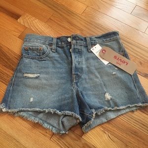 Levi’s High Rise Denim Shorts